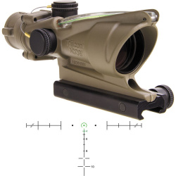 Trijicon 4x32 ACOG Riflescope with TA51 Mount (Green  Horseshoe/Dot Dual-Illuminated Reticle)